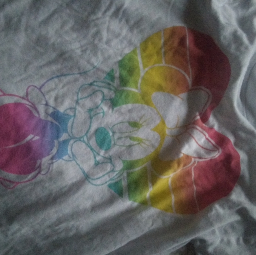 Rainbow mini mouse shirt